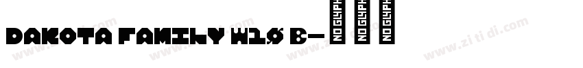 Dakota Family W10 B字体转换